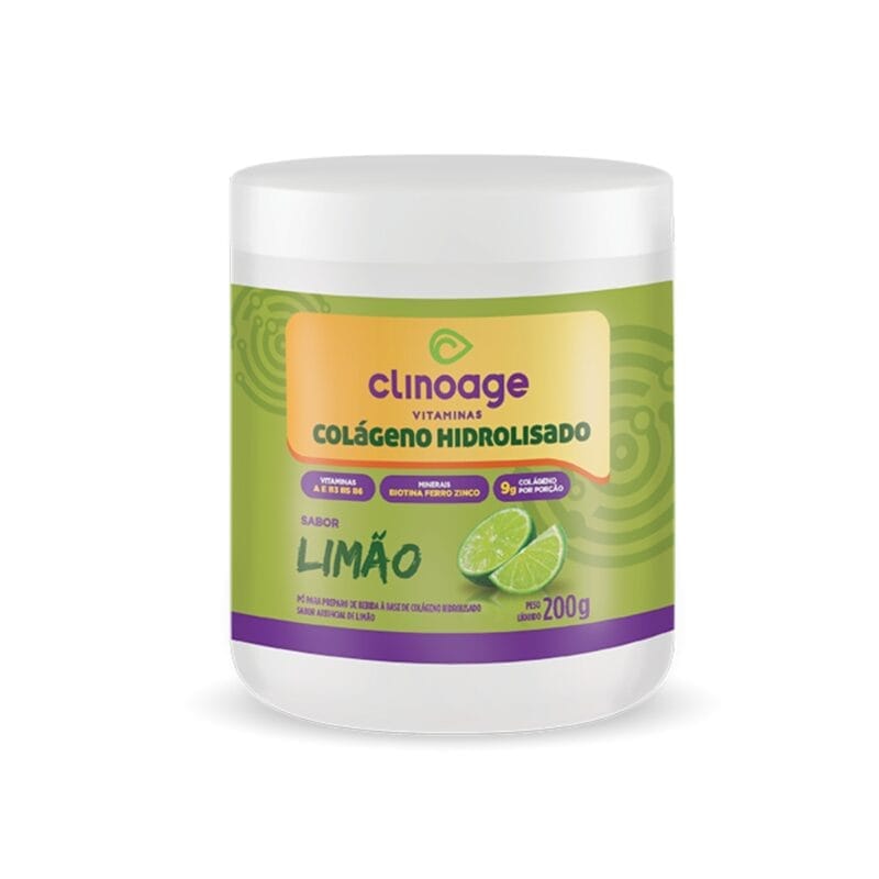 COLÁGENO HIDROLISADO SABOR LIMÃO 200g CLINOAGE