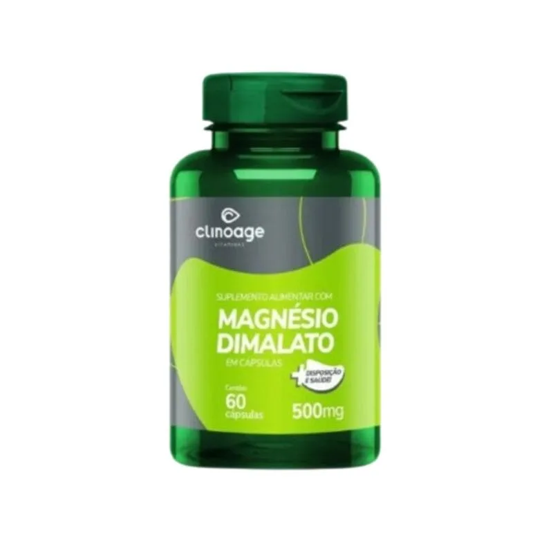 MAGNÉSIO DIMALATO 60 CÁPSULAS CLINOAGE