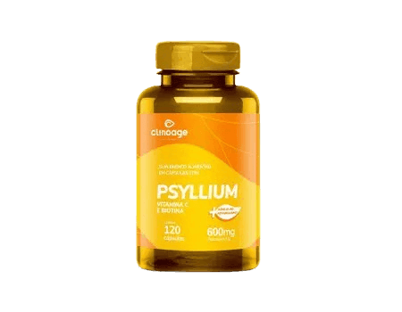 PSYLLIUM VITAMINA “C” E BIOTINA 120 CÁPSULAS CLINOAGE