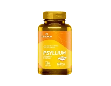 PSYLLIUM VITAMINA “C” E BIOTINA 120 CÁPSULAS CLINOAGE