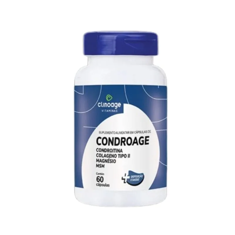CONDROAGE C/ COLAGENO TIPO II CLINOAGE 60 CÁPSULAS