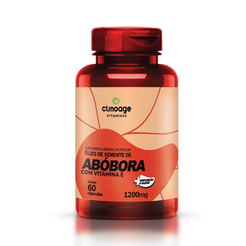 ÓLEO DE SEMENTE DE ABÓBORA 1200mg 120 CÁPSULAS CLINOAGE