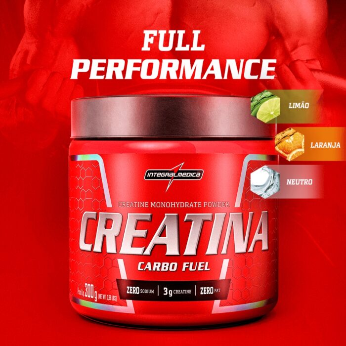 CREATINA COM CARBOIDRATO 300G INTEGRALMÁDICA - Imagem 2